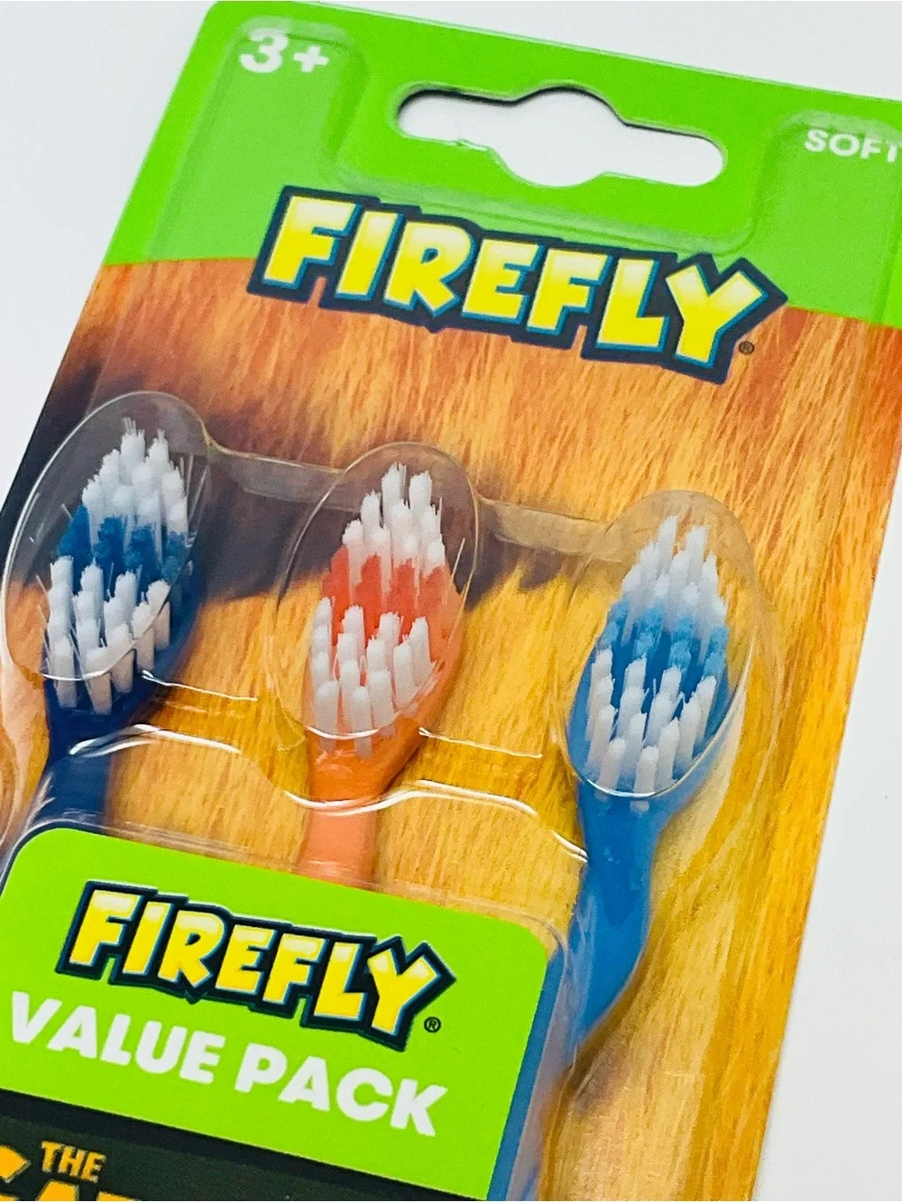 🌼4/$10🌼 NEW Firefly Garfield Movie Kids Toothbrushes | 3yrs+  Blue, Orange, Red